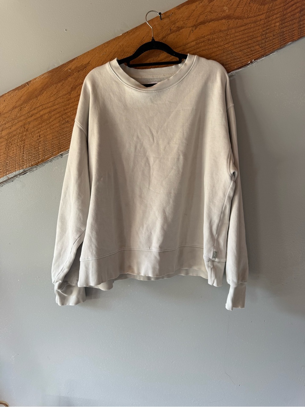 TNA Neutral Crewneck Sweatshirt in Light Taupe